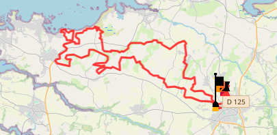 Miniature circuit vers plouguerneau 51 km 
